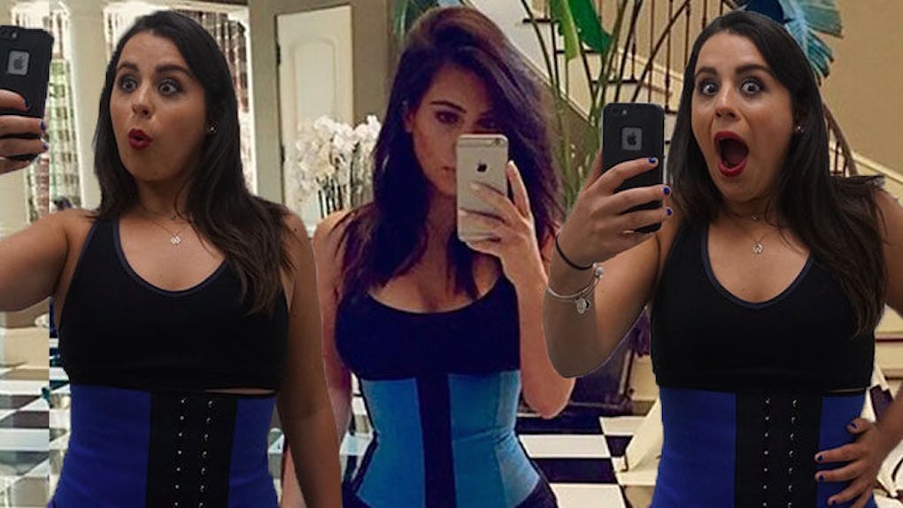 photo Corset Before And After Corset Waist Trainer i wore kim kardashian s waist trainer
