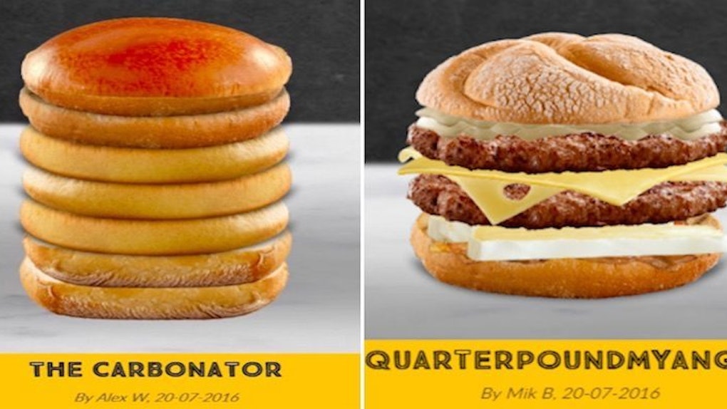 So This Guy Maxed Out The Build Your Own Burger Machine At Mcdonalds Imgur