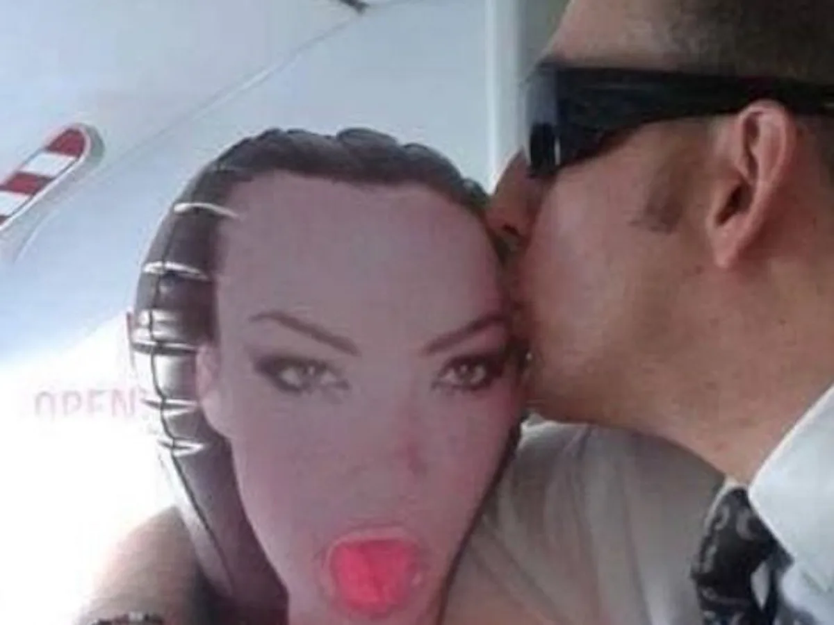 Airline Staff Suspended After Posting Snapchats With Blow-Up Sex Doll On Plane Airline Staff Suspended After Posting Snapchats With Blow-Up Sex Doll On Plane