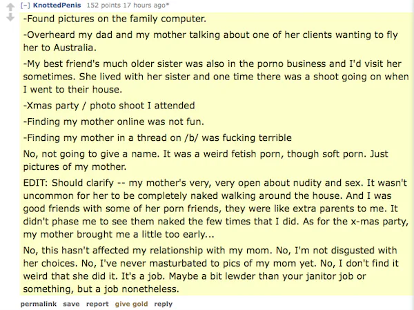 How 5 Children Of Porn Stars Found Out What Their Parents Do For A Living