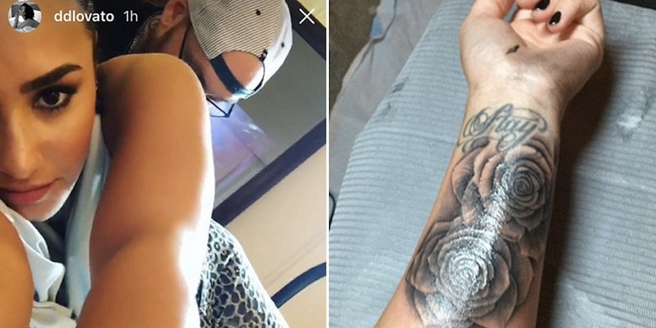Demi Lovato Got A New Tattoo And It Literally Covers Half Her Arm