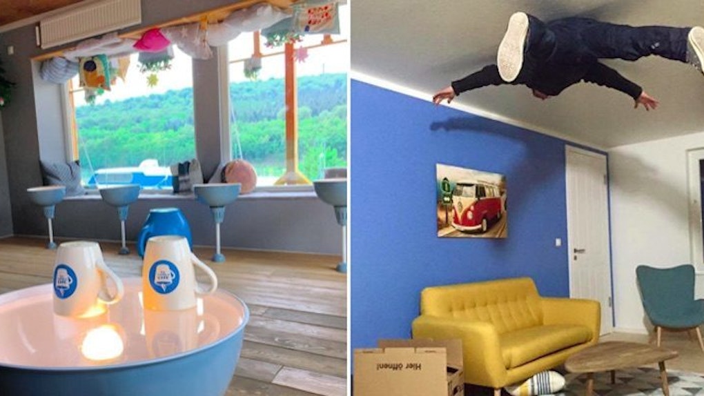 People Are Losing It Over This Cafe That S Literally Upside Down