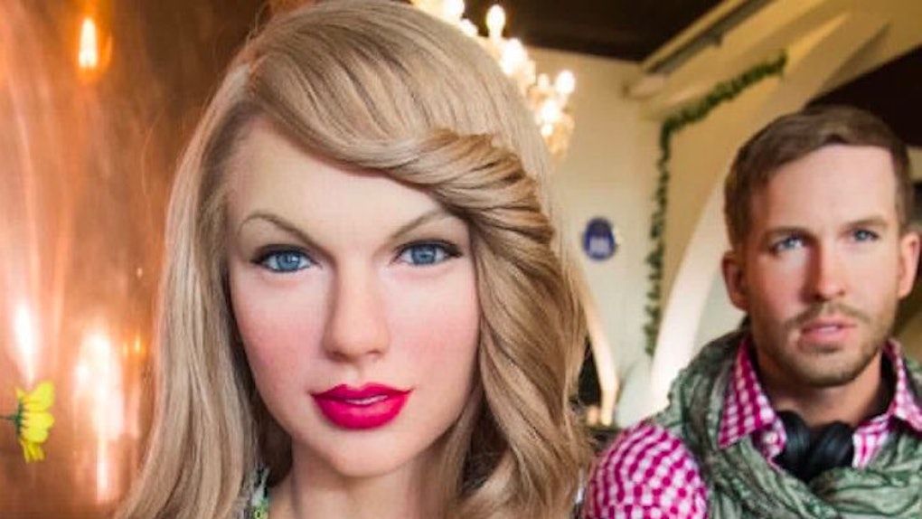 Taylor Swift And Calvin Harris Are Reunited As Wax Figures Taylor Swift And Calvin Harris Are Reunited As Wax Figures