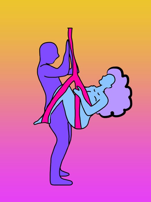 Sex swings let you create new positions, no standing or walking necessary.