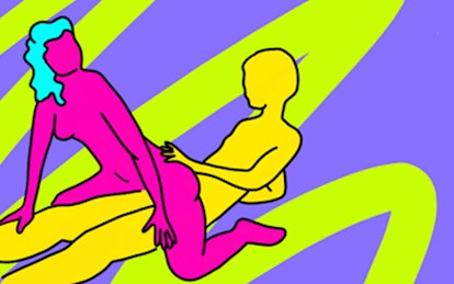 car sex position: reverse cowgirl