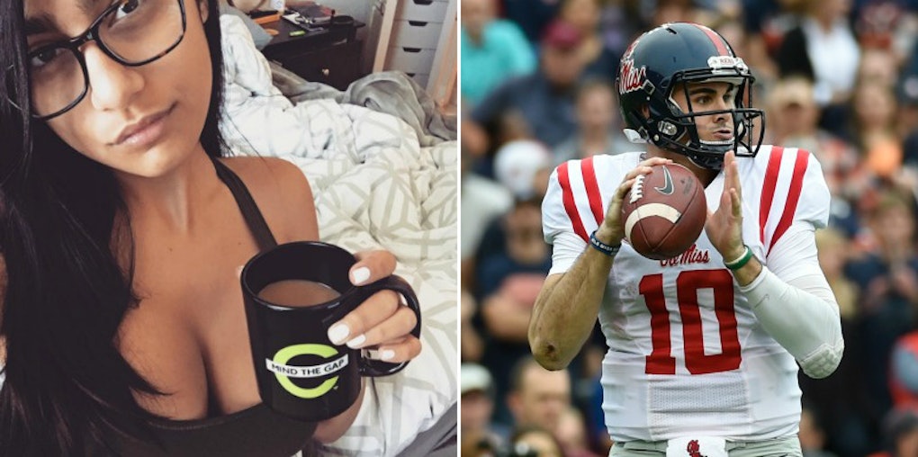 1020px x 574px - Ole Miss QB Offered Date With Porn Star After Striking Out ...