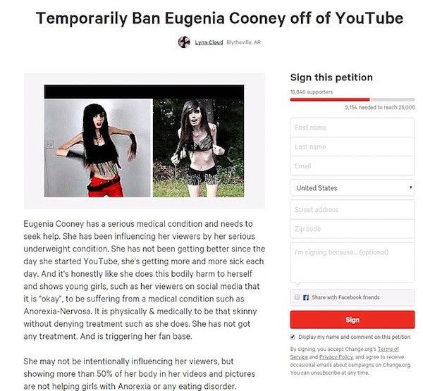 Vlogger's Weight Leads To Petition Asking  To Ban Her