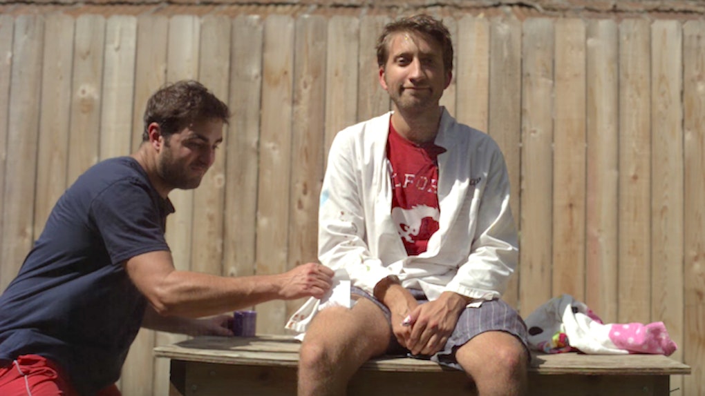 Watch These Guys Wax Their Legs In Slow Motion