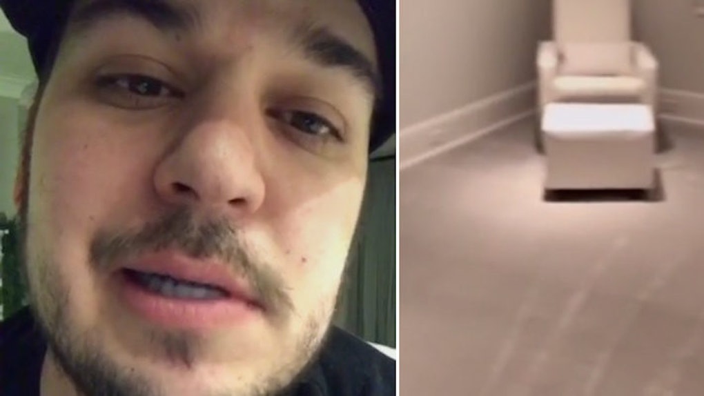 Rob Kardashian Snapchats Blac Chyna Leaving Him