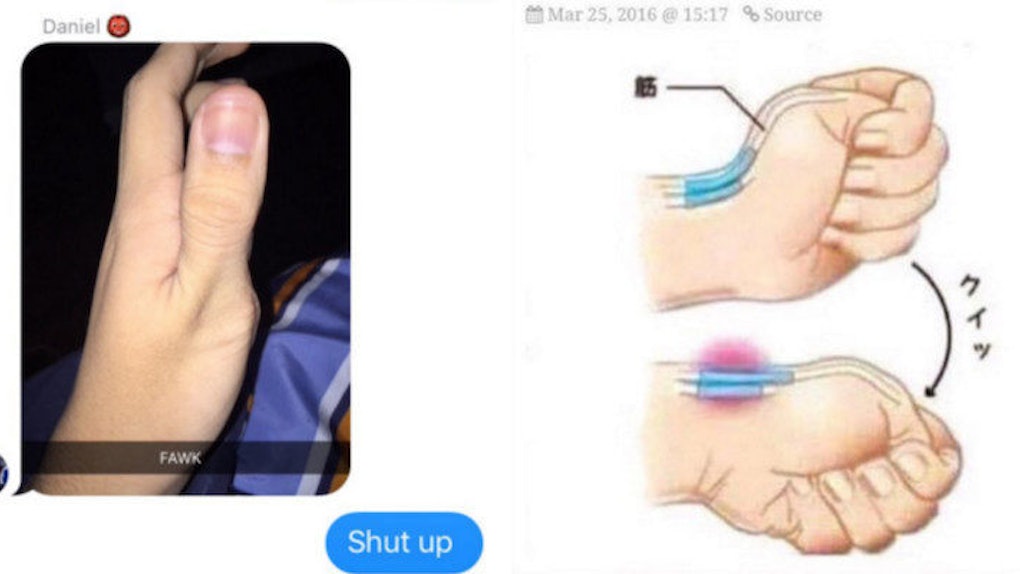 Scary Meme Claims To Show You How To Break Your Thumb