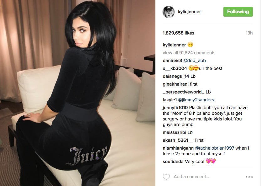 kylie jenner juicy pants