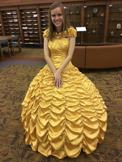Belle's Dress Recreated For 'Beauty And The Beast' Proposal