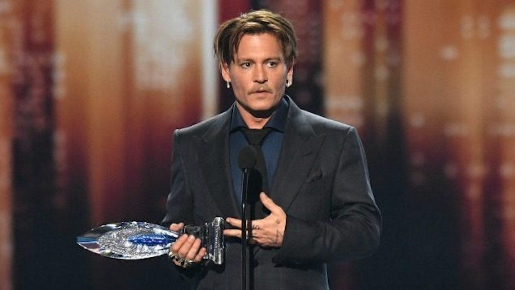Johnny Depp S Speech At Pca Is First Public Appearance