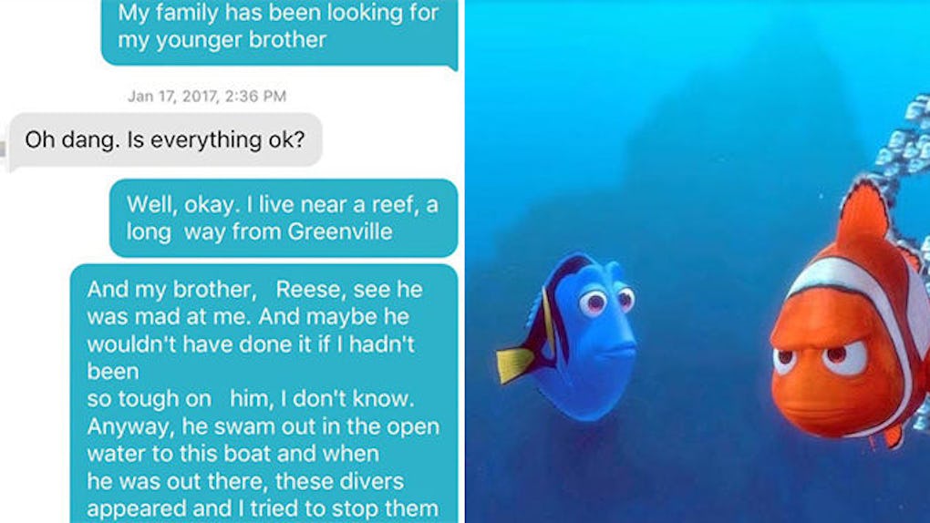 Girl Trolls Tinder Match With Finding Nemo Sob Story Girl Trolls Tinder Match With Finding Nemo Sob Story