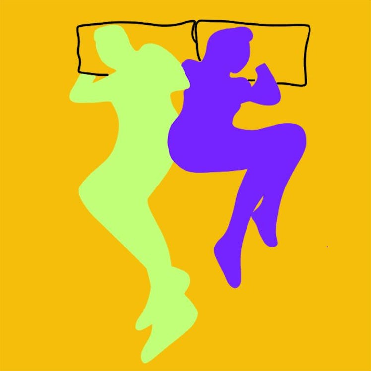 This cuddling position involves butts touching. Here's what it means for your relationship.