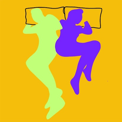 This cuddling position involves butts touching. Here's what it means for your relationship.