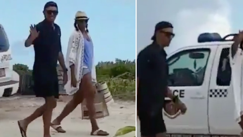 Barack And Michelle Obama Look Happy At Necker Island