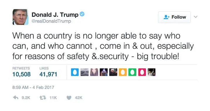 Donald Trump Rants On Twitter After Travel Ban Halt