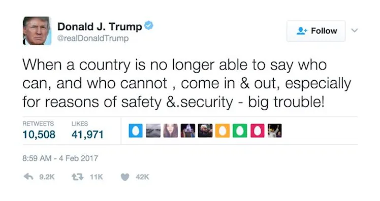 Trump Twitter Rant Donald Trump Rants On Twitter After Travel Ban Halt