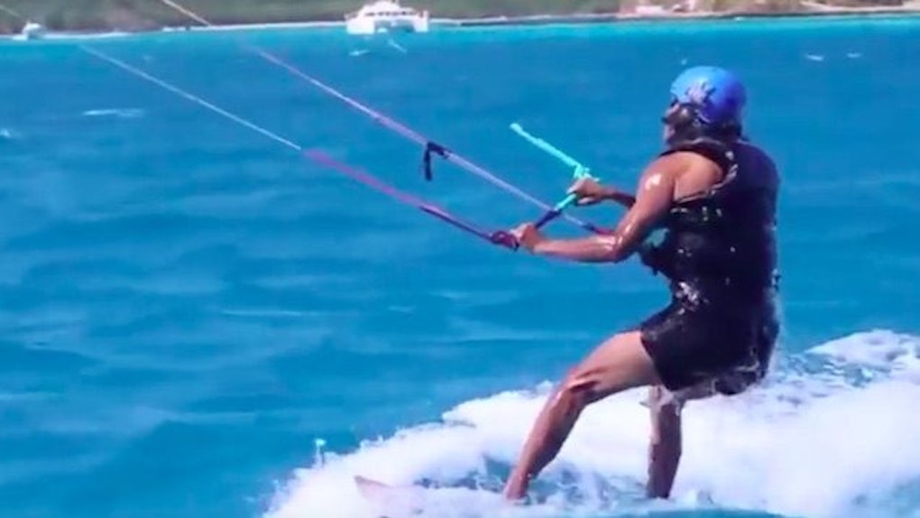 Barack Obama S Kite Surfing Video Is Meme Worthy