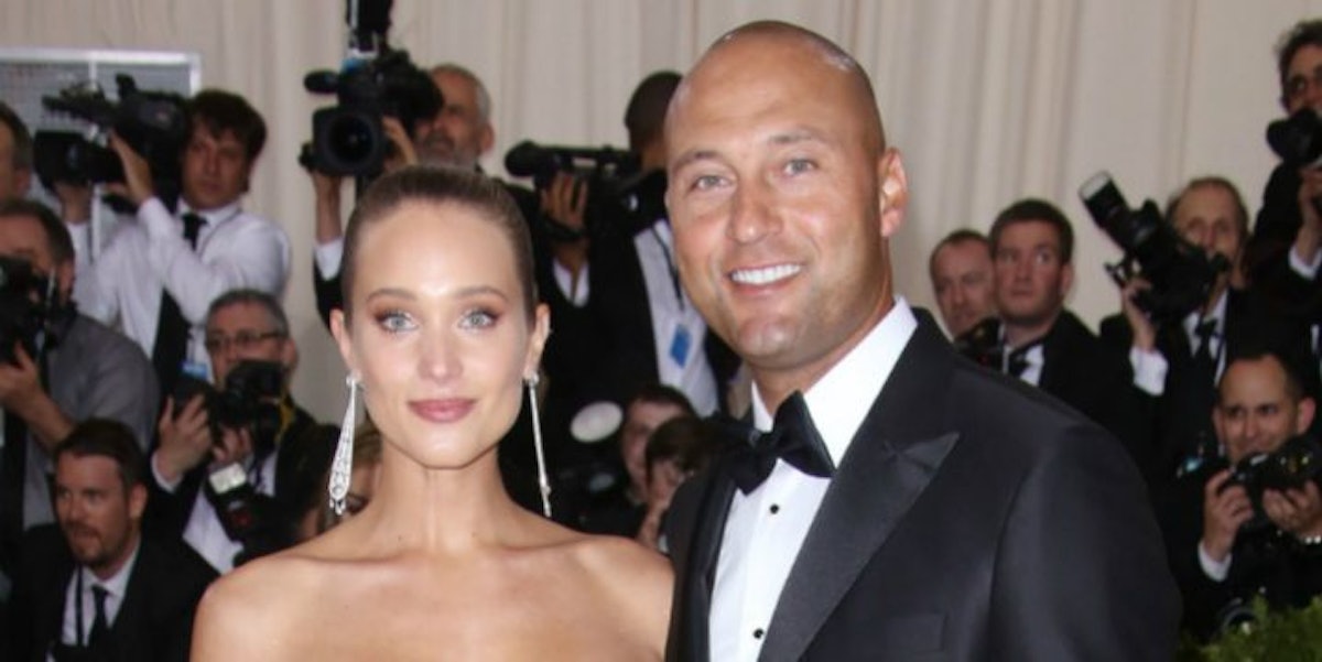 Derek Jeter's Pregnant Wife, Hannah, Poses For 'Sports Illustrated' Swimsuit  Issue 
