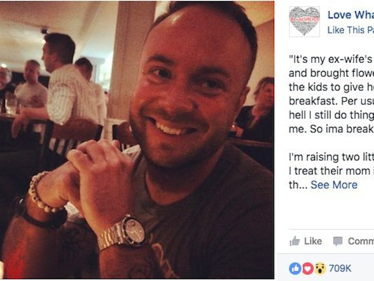 Dad's Post About Ex-Wife Goes Viral For Refreshing Reason
