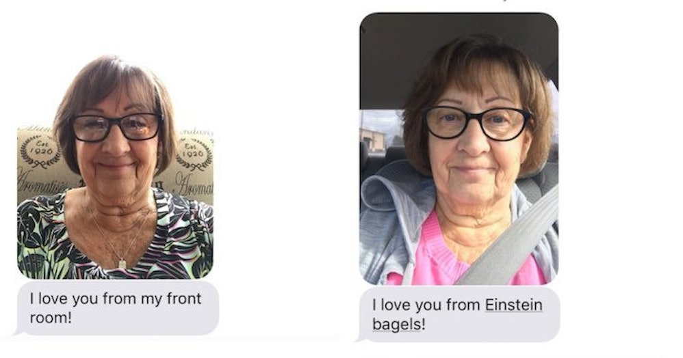 Grandmas Selfie Updates To Granddaughter Are Too Adorable 