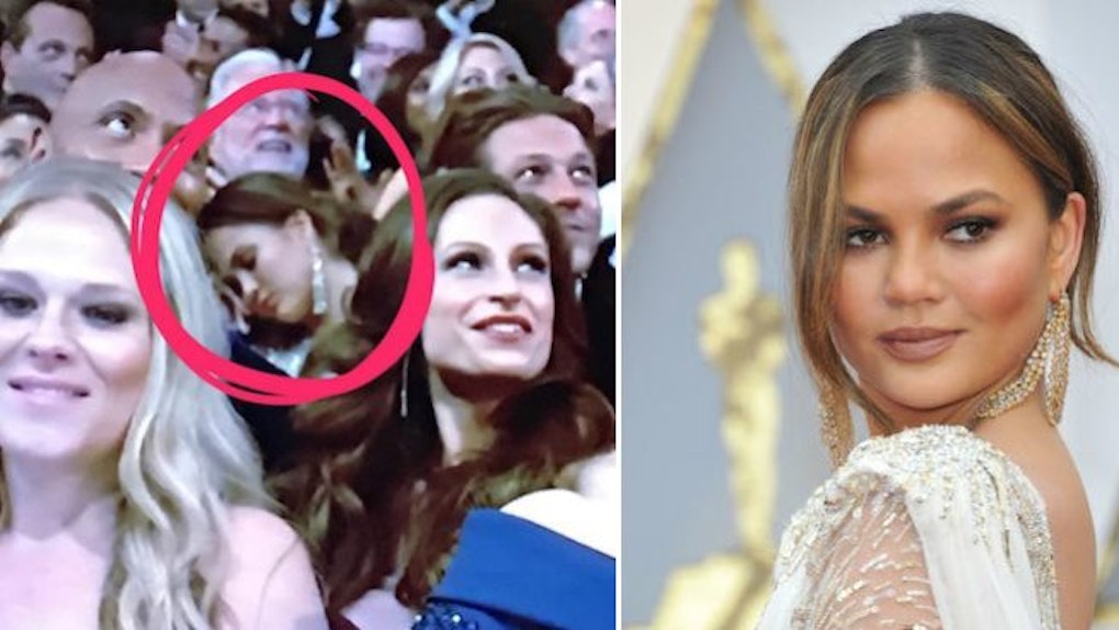 Chrissy Teigen Fell Asleep At The 2017 Oscars