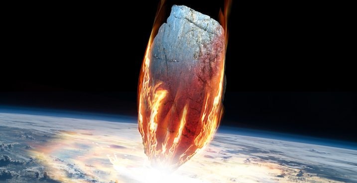 meteorite hitting earth