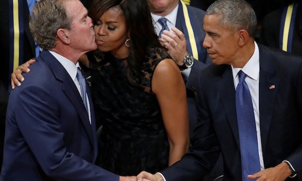 George W. Bush Expresses Admiration For Michelle Obama