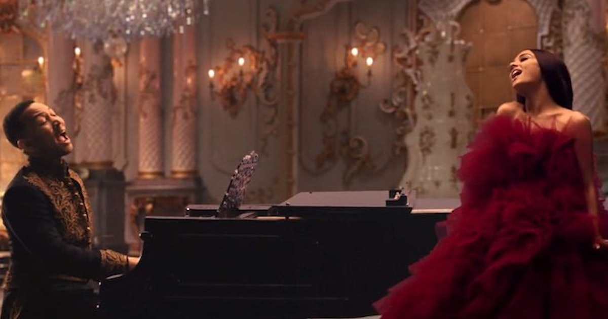 Ariana Grande John Legend S Beauty And The Beast Video
