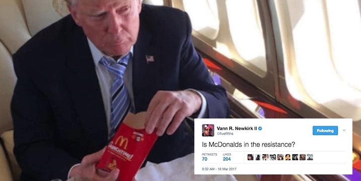 McDonald's Blames Anti-Trump Tweet On Hackers