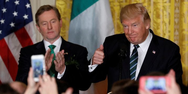 Trump Read An Irish Proverb, Except It Was A Nigerian Poem