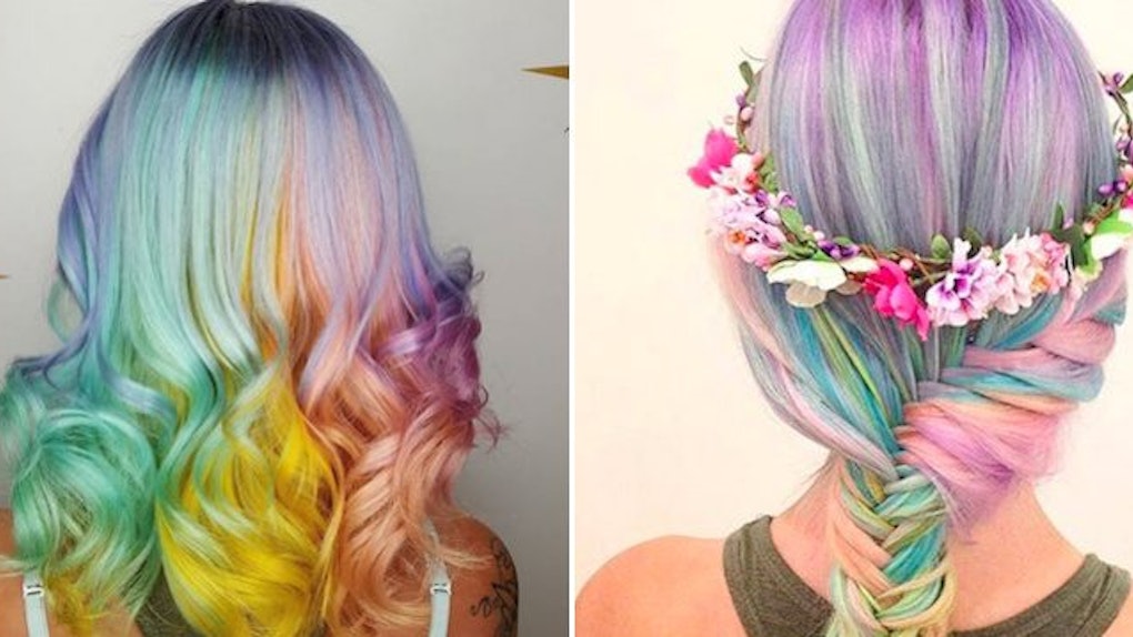 'unicorn hair' makes for the perfect spring look 'Unicorn Hair' Makes For The Perfect Spring Look