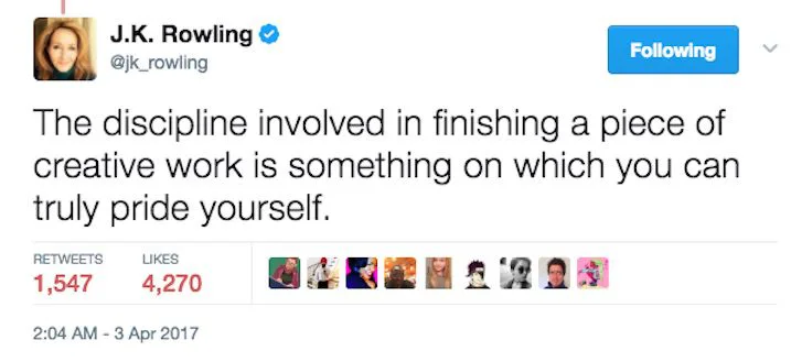 JK Rowling Tweeted Out Advice To Young Writers