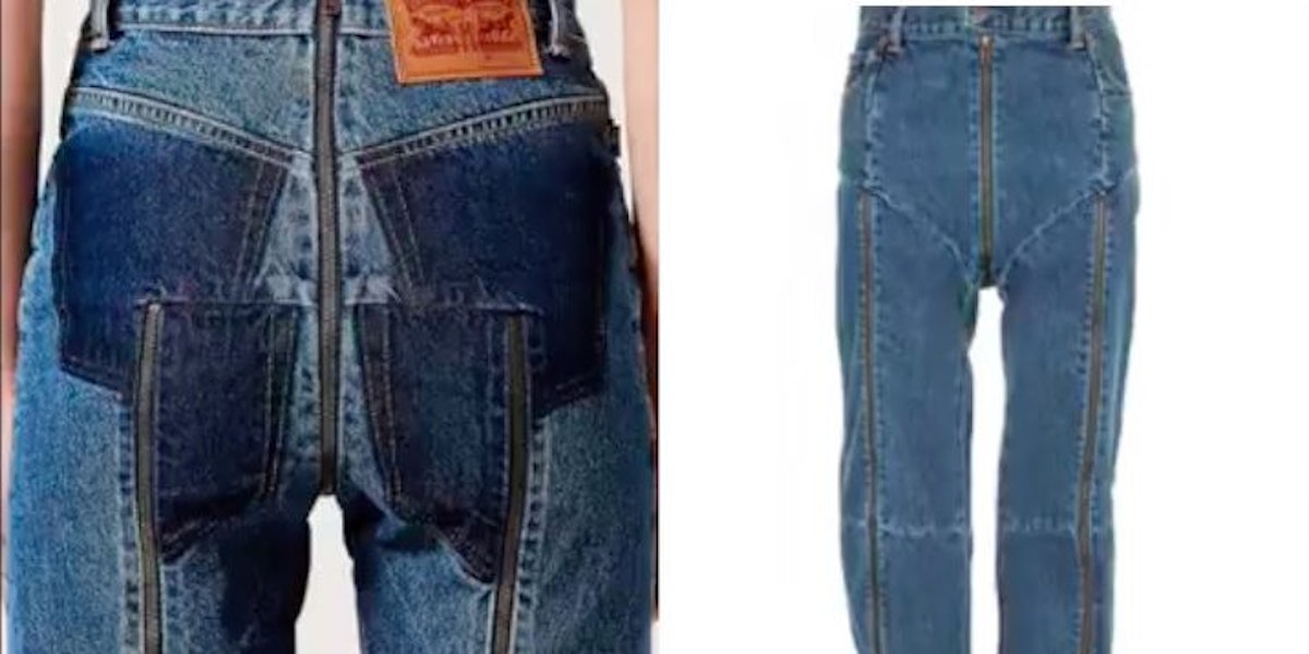 These Jeans Have A Zipper For Your Butt For Some Reason
