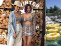 Kyle and Kendall Jenner hosting a "Winter Bumbleland" party at a gorgeous mansion in Rancho Mirage, ...
