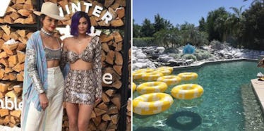 Kyle and Kendall Jenner hosting a "Winter Bumbleland" party at a gorgeous mansion in Rancho Mirage, ...