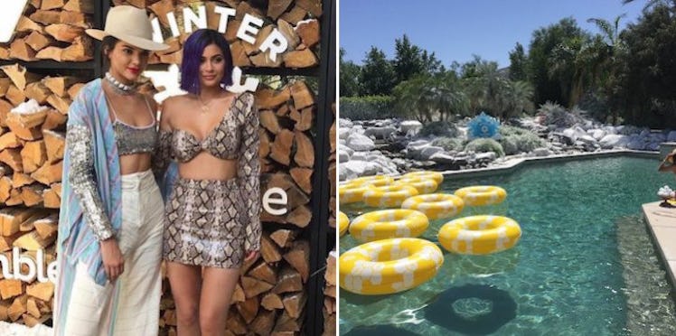 Kyle and Kendall Jenner hosting a "Winter Bumbleland" party at a gorgeous mansion in Rancho Mirage, ...