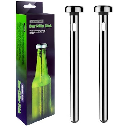 BottleKeeper - The Stubby 2.0 - The Original Stainless Steel Bottle Holder  and Insulator to Keep Your Beer Colder (Green)