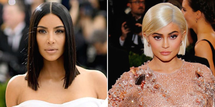 kim kardashian makeup vs kylie jenner