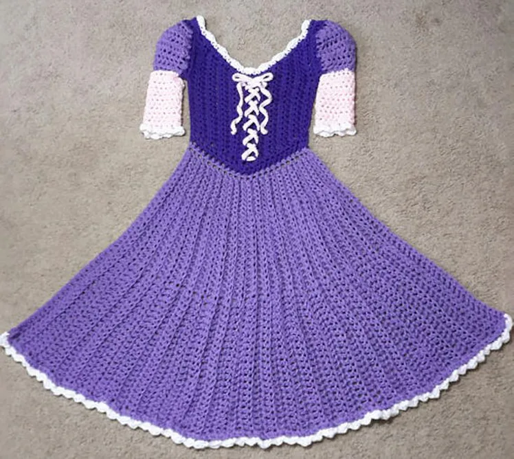 crochet belle dress blanket Princess Belle Dress Blanket, Crochet Pattern, Includes 3 Sizes. US and UK Beginner. Printable Download