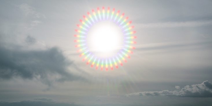 the sun corona effet