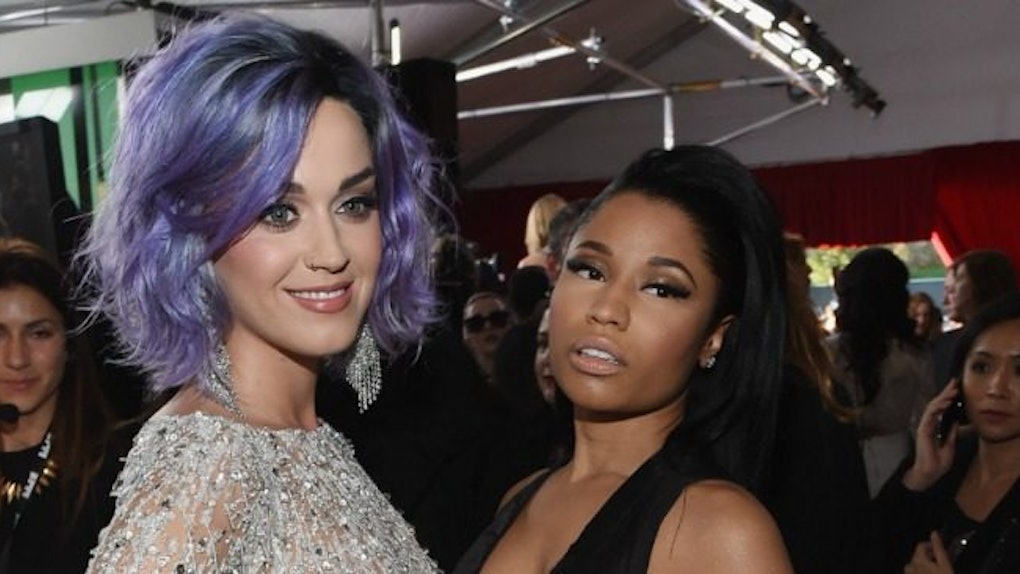 Nicki Minaj S Instagram Picture Of Katy Perry After The Vmas Is So