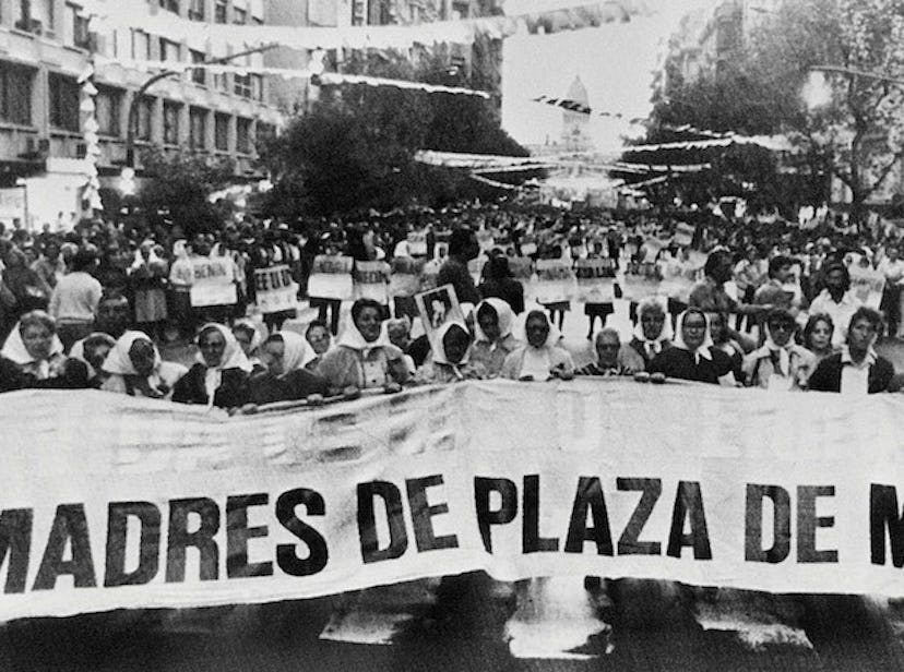 Mothers of the Playa de Mayo -- mom political movements