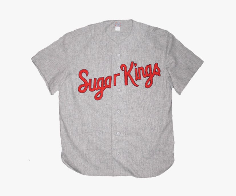 Ebbets Field Flannels, Havana Sugar Kings 1955 Road Jersey -- kids baseball equipment