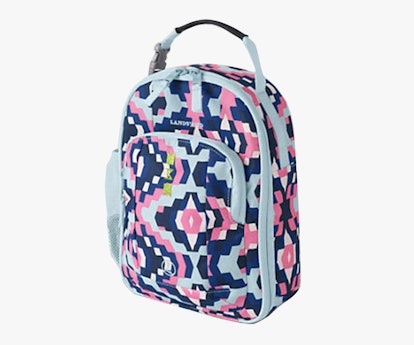 Lands End Print ClassMate Soft Sided Lunch Box -- lunch boxes
