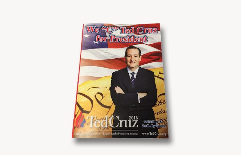 Ted Cruz Coloring Book -- political gear for babies