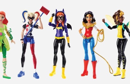 DC Super Hero Girls -- dolls, toy cars, and action figures