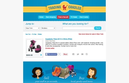 Used Baby Gear: Trading Cradles